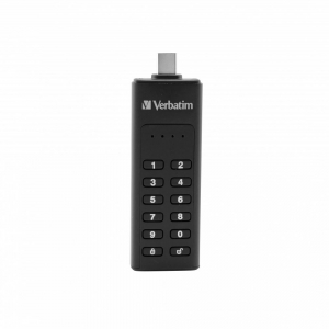 Pen Drive 32GB Verbatim Keypad Secure fekete USB-C (49430)